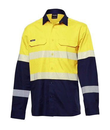 KingGee Workcool Pro Hi Vis Reflective Long Sleeve Work Shirt K54028 Metro Workwear.