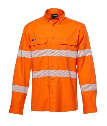 KingGee Workcool Pro Hi Vis Reflective Long Sleeve Work Shirt K54031 Metro Workwear.