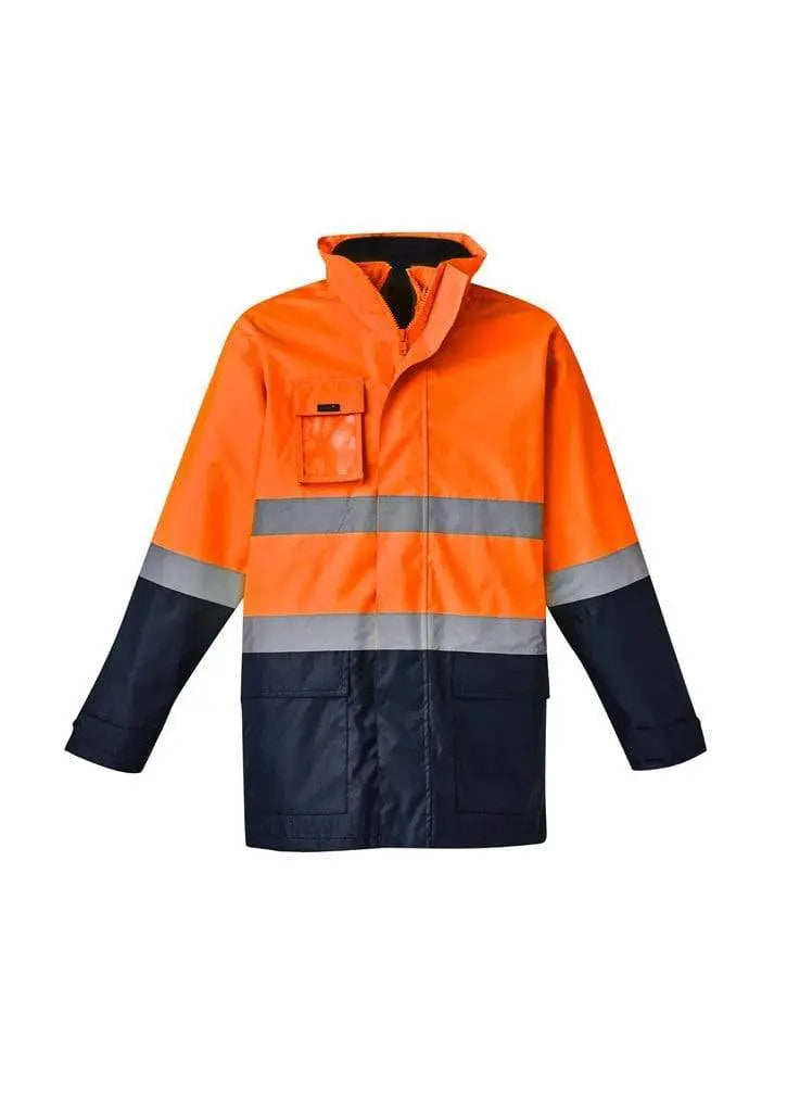 Syzmik Workwear Mens Hi Vis Basic 4 in 1 Waterproof Jacket ZJ220 Metro Workwear.