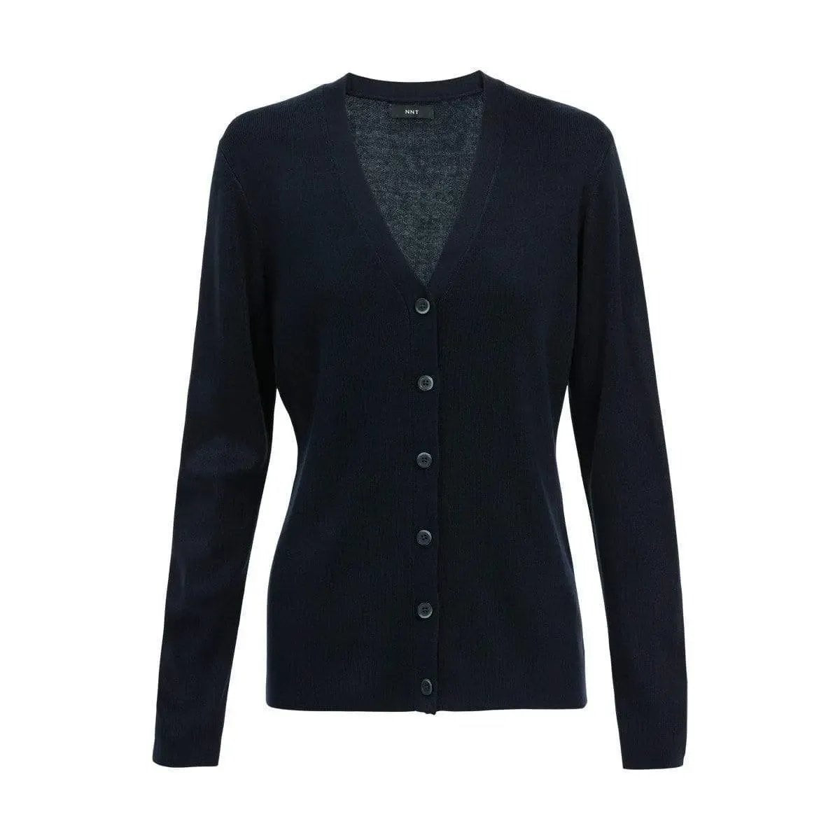 NNT Button Front Cardigan CAT5BR in Navy