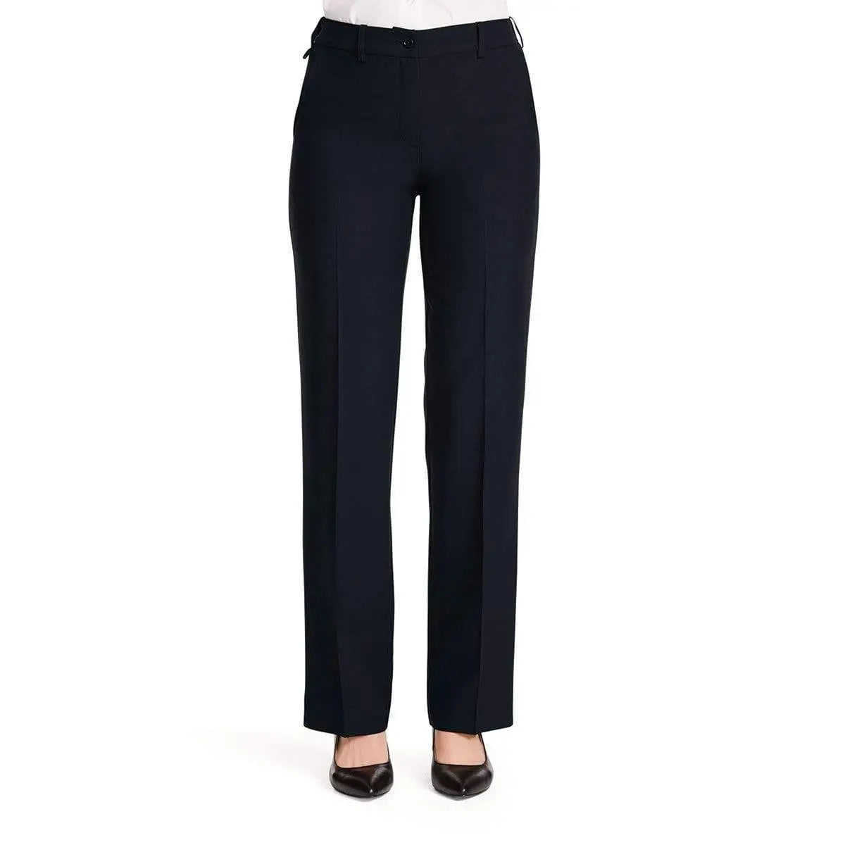 NNT Elastic Waist Straight Leg Pant CAT3NY in Navy