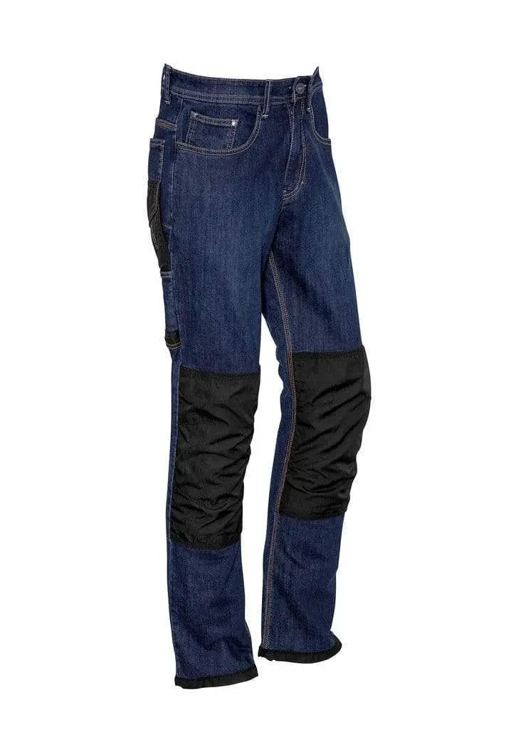 SYZMIK Men’s Heavy Duty Cordura Stretch Denim Jeans ZP508 Metro Workwear.