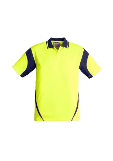 SYZMIK Men’s Hi Vis Aztec Polo - Short Sleeve ZH248 Metro Workwear.
