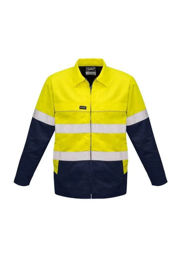 SYZMIK Men’s Hi Vis Cotton Drill Jacket ZJ590 Metro Workwear.