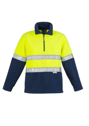 SYZMIK Men’s Hi-Vis Fleece Hoop Taped Jumper ZT461 Metro Workwear.