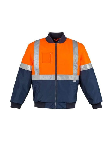 SYZMIK Men’s Hi Vis Quilted Flying Jacket ZJ351 Metro Workwear.