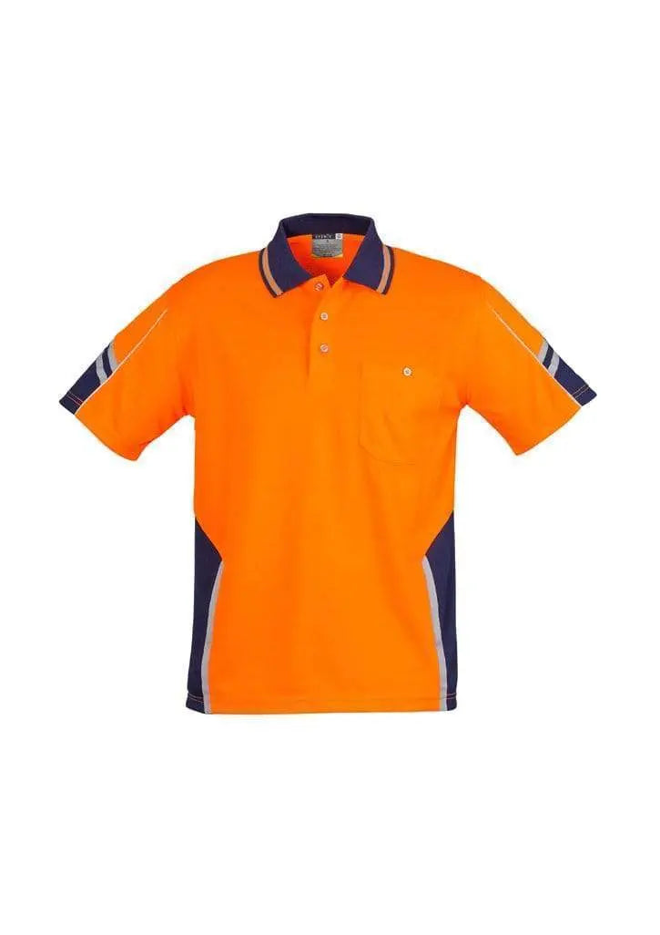 SYZMIK Men’s Hi Vis Squad Short Sleeve Polo ZH237