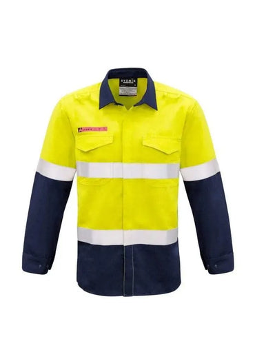 SYZMIK Men’s Flame Retardant HRC1/PPE 1 Hoop Taped Spliced Shirt ZW132