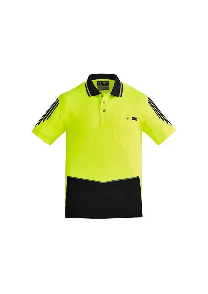 SYZMIK Men's Hi Vis Flux Polo ZH315 Metro Workwear.