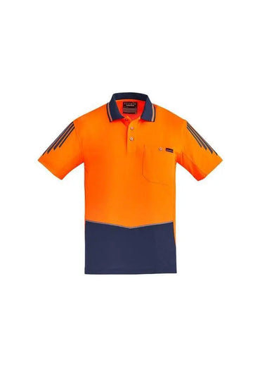 SYZMIK Men's Hi Vis Flux Polo ZH315 Metro Workwear.