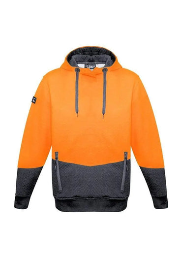 SYZMIK Unisex Hi-Vis Textured Jacquard Hoodie ZT477 Metro Workwear.