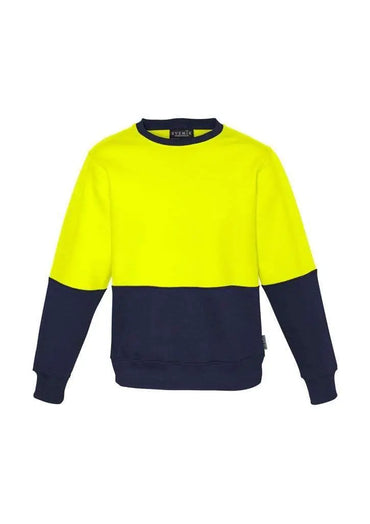 Syzmik Workwear Unisex Hi Vis Crew Sweatshirt ZT475 Metro Workwear.