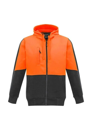 Syzmik Workwear Unisex Hi Vis Full Zip Hoodie ZT485 Metro Workwear.