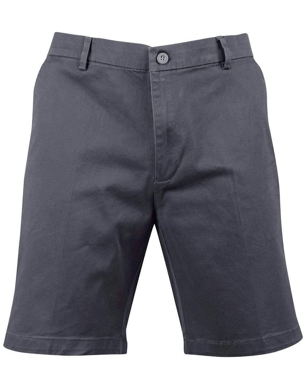 Winning Spirit Mens Slimfit Boston Chino Shorts M9381 Metro Workwear.