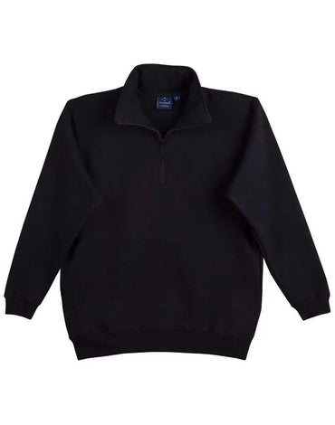 Winning Spirit Falcon Fleece Sweat Top Men's Fl02 Casual Wear Winning Spirit Black S