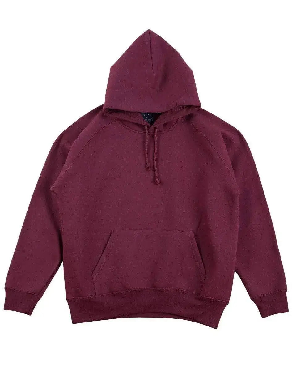 WINNING SPIRIT warm hug fleecy hoodie men's fl07 Casual Wear Winning Spirit Maroon S