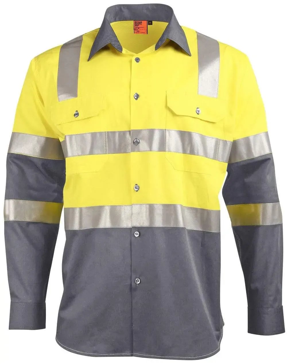 Winning Spirit Long Sleeve Biomotion Light Weight Safety Shirt X Back SW70