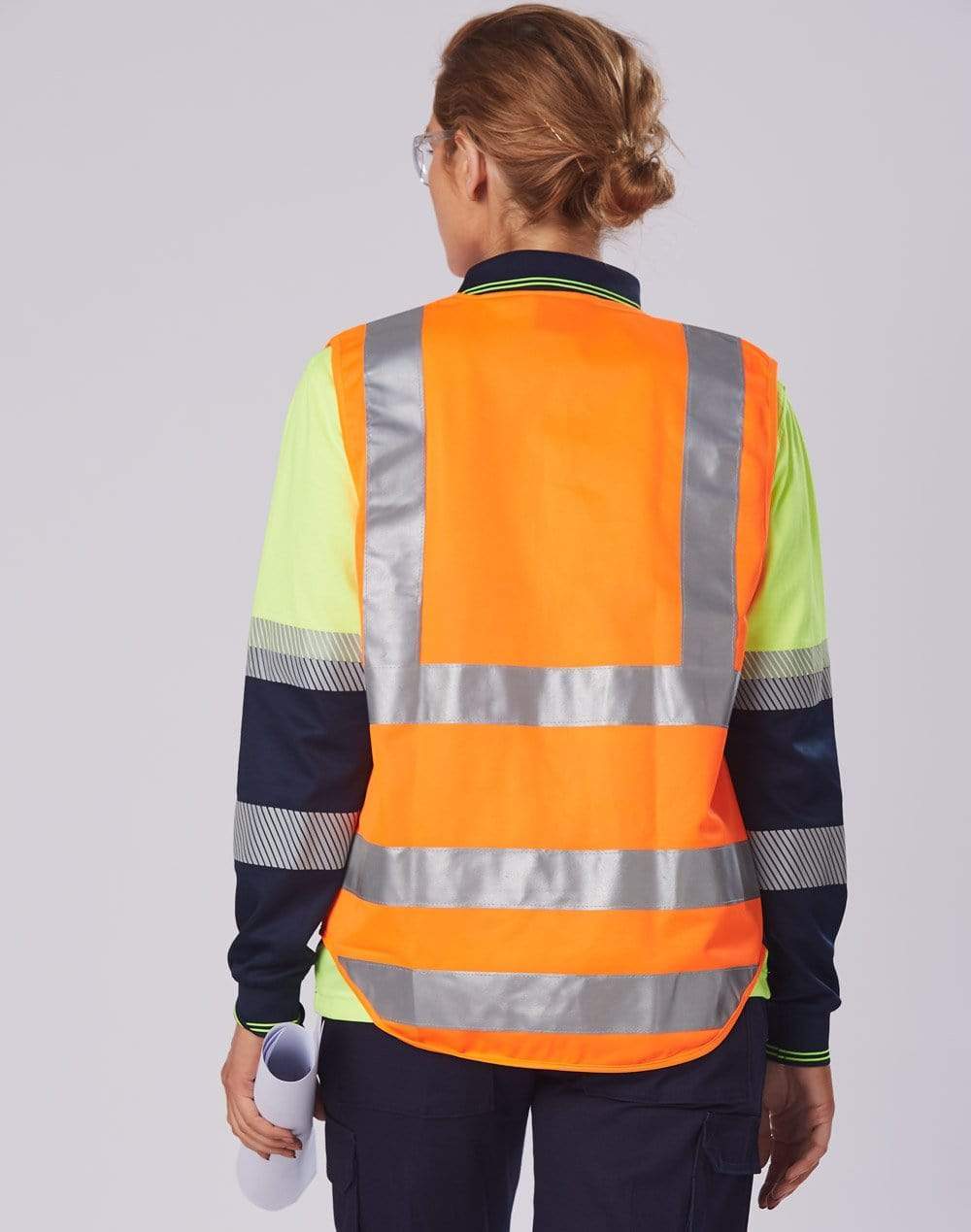 Winning Spirit unisex TRUEDRY® biomotion segmented safety polo SW74 Metro Workwear.