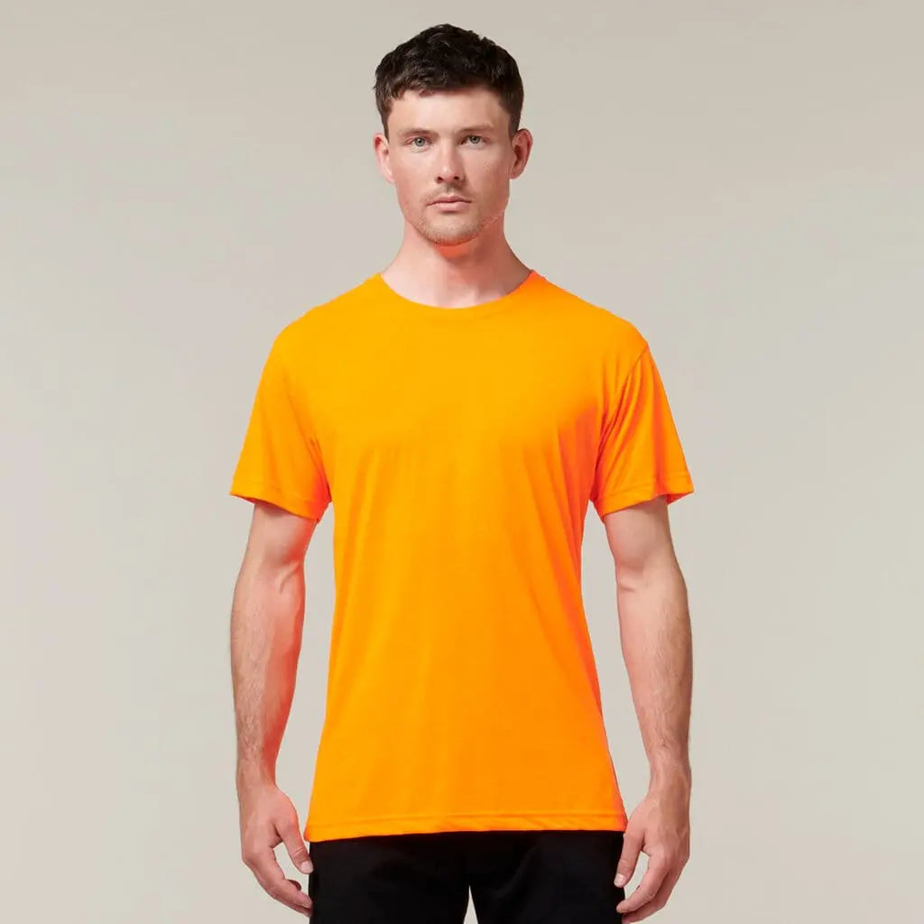 Hard Yakka 3056 Short Sleeve Neon Tee Y19575 Metro Workwear.