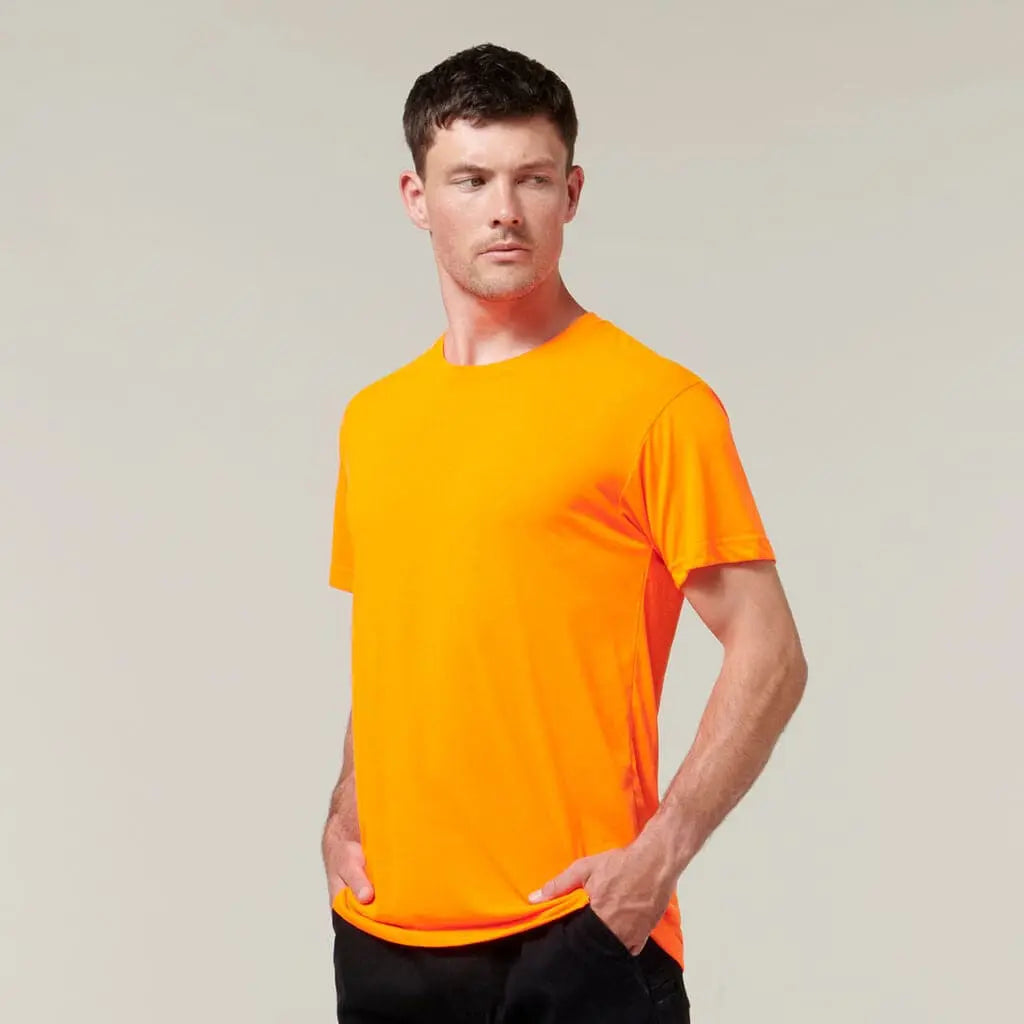 Hard Yakka 3056 Short Sleeve Neon Tee Y19575 Metro Workwear.