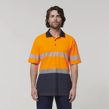 Hard Yakka Men's Short Sleeve Taped Polo Shirt Y19618 Metro Workwear.
