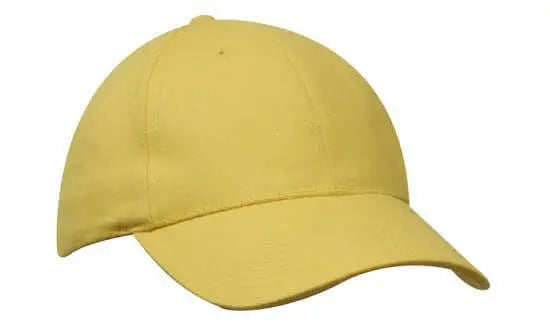 Headwear Brushed Heavy Cotton Cap X12 - 4199 in Yellow