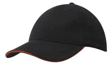 Headwear Brushed Heavy Cotton Cap With Sandwich Trim X12 - 4210 Metro Workwear.