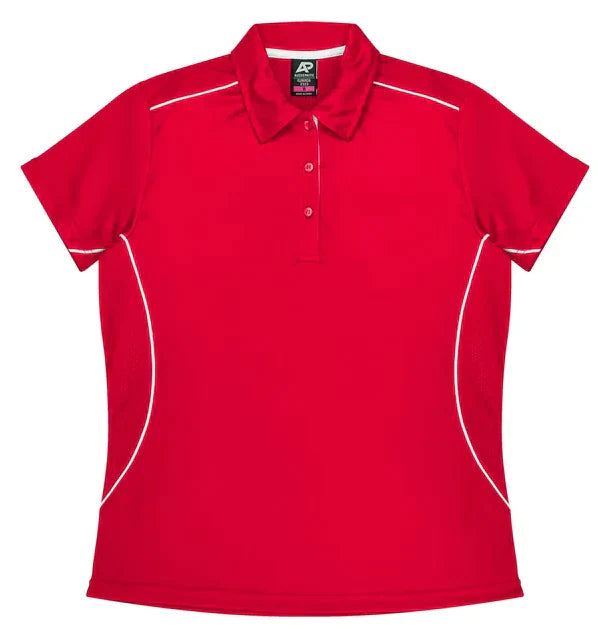 Aussie Pacific Kuranda Lady Polo Shirt 2323  Aussie Pacific RED/WHITE 6 