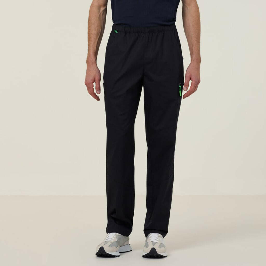 Rontgen Elastic Waist Scrub Pant CATQ4F-BLA Metro Workwear.