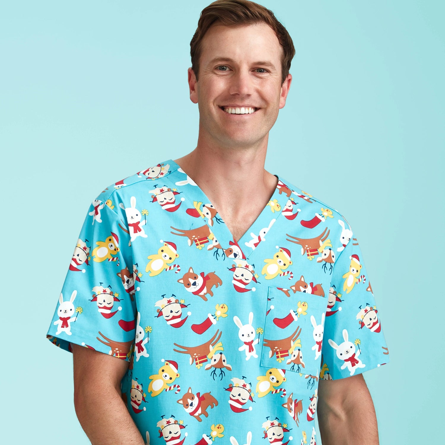 Christmas Scrub Tops