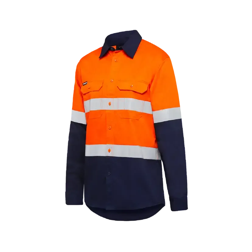 KingGee Men's Vented Spliced Drill Taped Shirt K54025