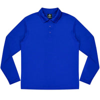 Aussie Pacific Botany Men's Long Sleeve Polo Shirt 1316 Metro Workwear.