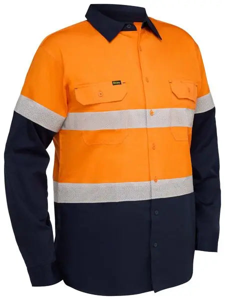 Bisley Workwear Long Sleeve Taped Ripstop Vented Shirt BS6495T