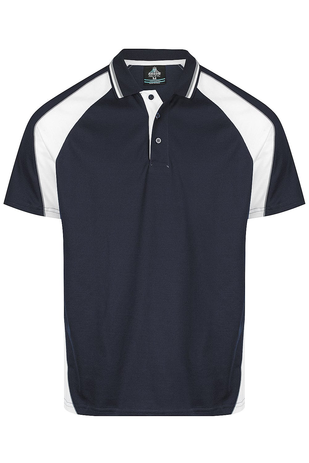 Aussie Pacific Men's Panorama Polo Shirt 1309 Navy/White/Ashe / S