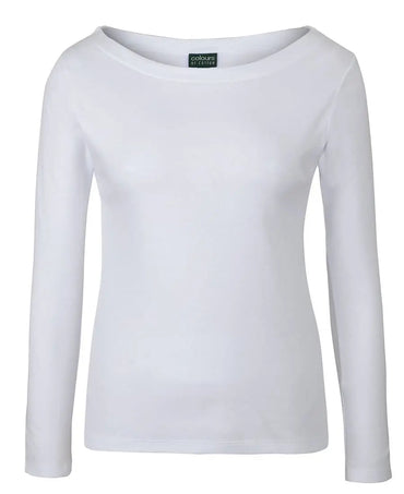C Of C  Ladies L/S Boat Neck Tee 1BTL Metro Workwear.