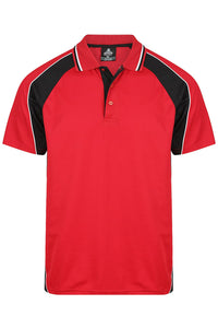Aussie Pacific Men's Panorama Polo Shirt 1309 Red/Black/White / S
