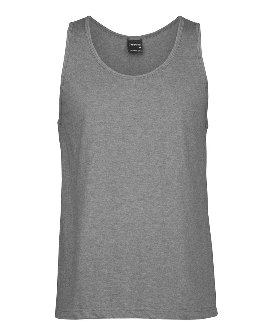 Jb's Cotton Singlet 1S in Grey Marle