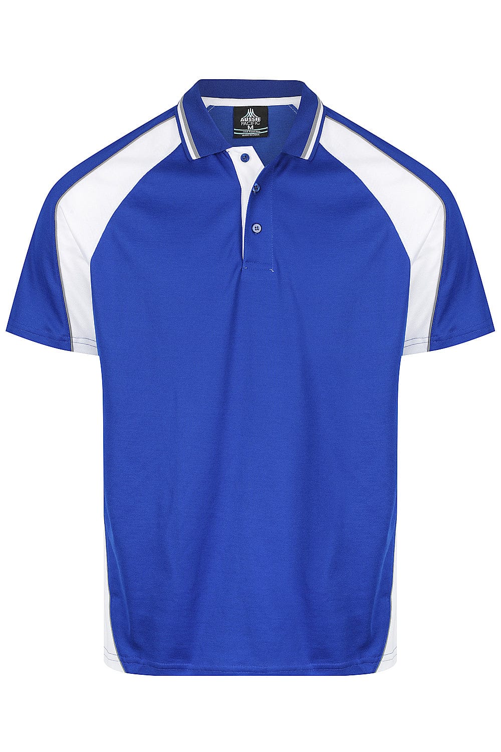 Aussie Pacific Men's Panorama Polo Shirt 1309 Royal/White/Ashe / S