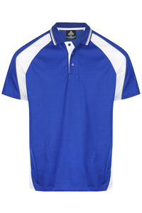 Aussie Pacific Men's Panorama Polo Shirt 1309 Royal/White/Ashe / S