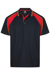 Aussie Pacific Men's Panorama Polo Shirt 1309 Navy/Red/Gold / S