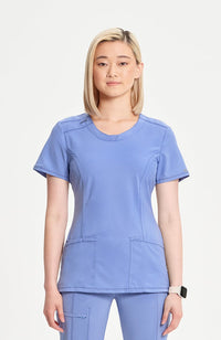 Cherokee Infinity Women's Round Neck Scrub Top 2624A Metro Workwear.