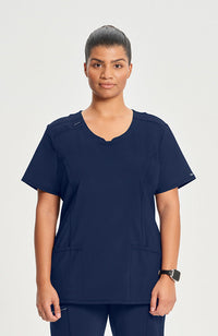 Cherokee Infinity Women's Round Neck Scrub Top 2624A Metro Workwear.