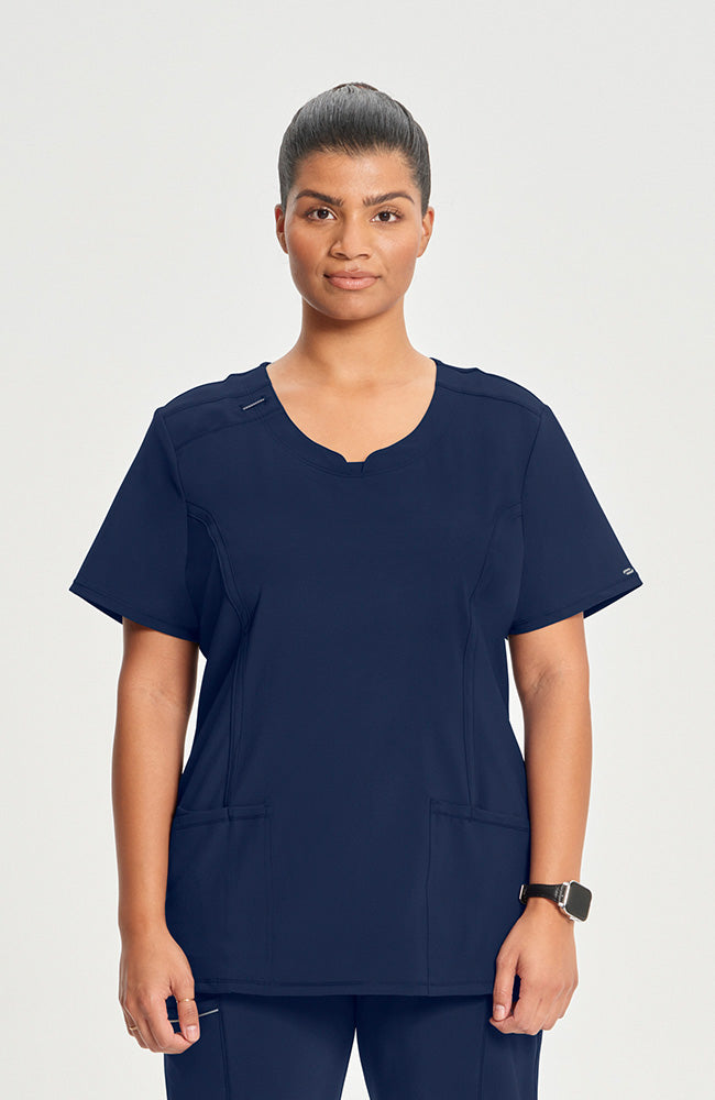 Cherokee Infinity Women's Round Neck Scrub Top 2624A Metro Workwear.