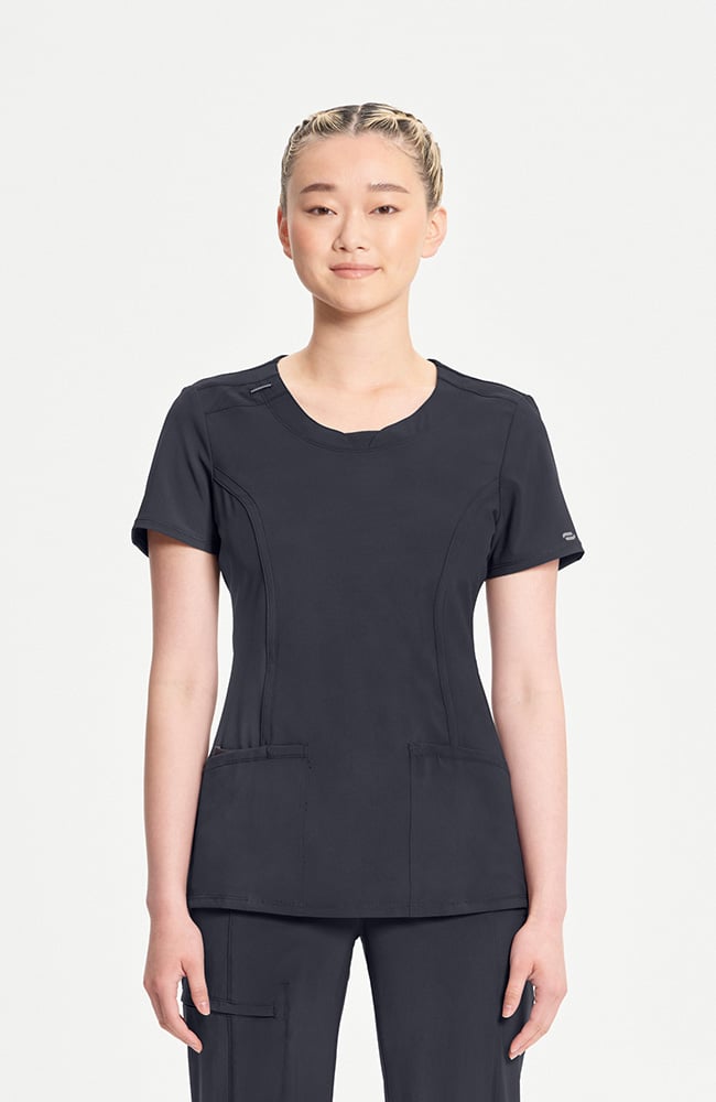 Cherokee Infinity Women's Round Neck Scrub Top 2624A Metro Workwear.