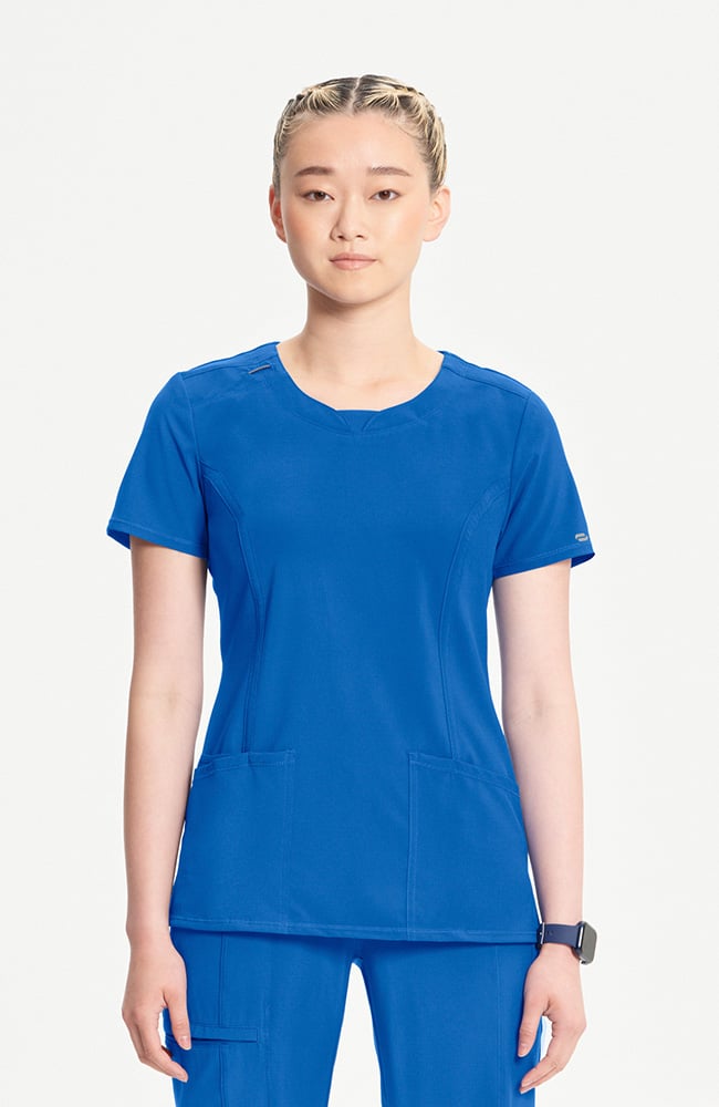 Cherokee Infinity Women's Round Neck Scrub Top 2624A Metro Workwear.