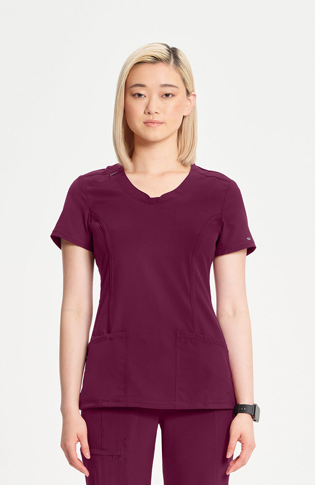 Cherokee Infinity Women's Round Neck Scrub Top 2624A Metro Workwear.