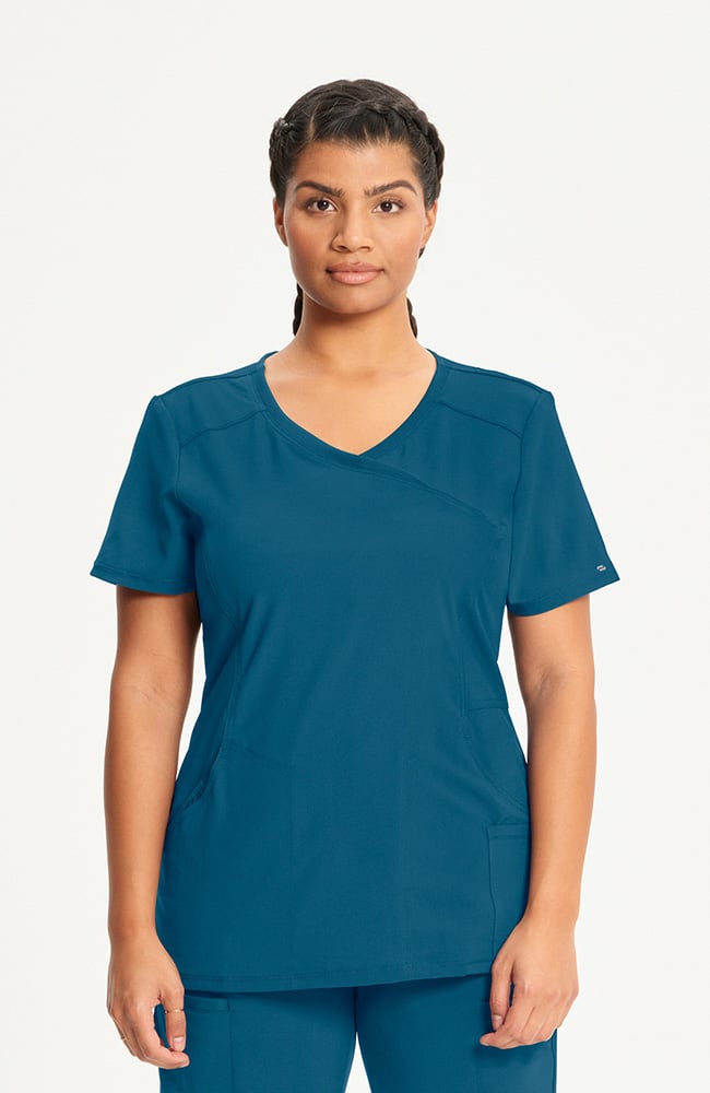 Cherokee Infinity Women's Mock Wrap Scrub Top 2625A Metro Workwear.