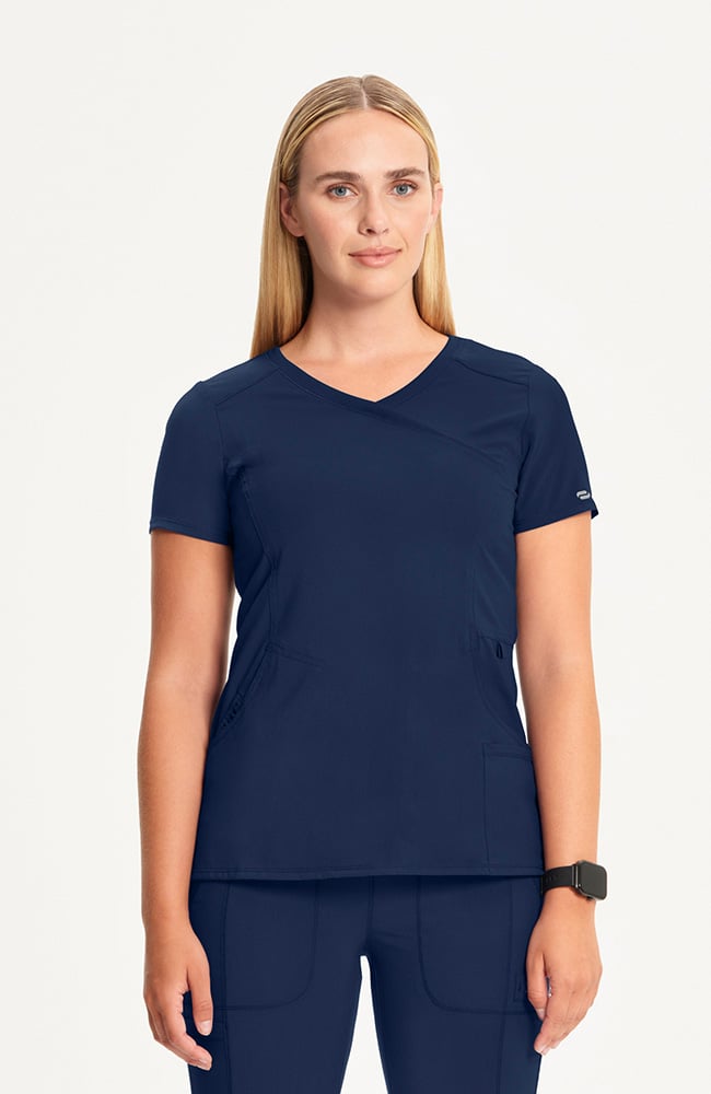 Cherokee Infinity Women's Mock Wrap Scrub Top 2625A Metro Workwear.