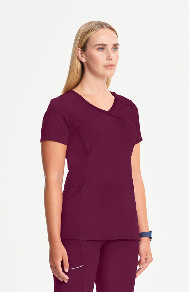 Cherokee Infinity Women's Mock Wrap Scrub Top 2625A Metro Workwear.