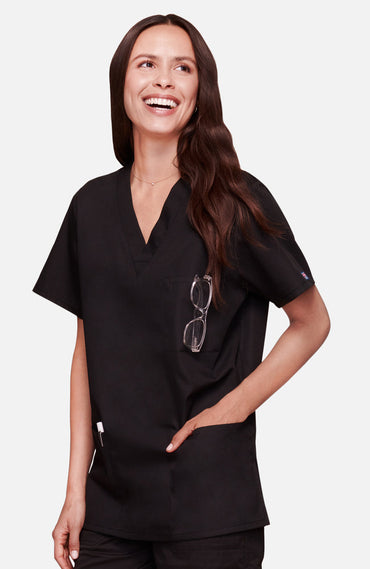 Cherokee Original Unisex V-Neck 3 Pocket Scrub Top 4876 Metro Workwear.